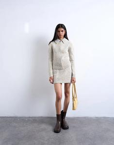 Юбка Topshop из трикотажной пряжи в сине-желтом цвете