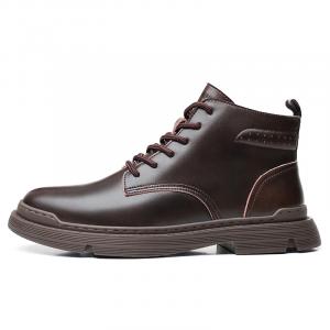 Eminu Короткие полусапоги мартин мужские коричневые, цвет Brown