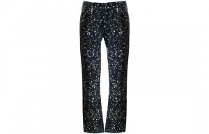 Джинсы мужские Off-White с эффектом капель, черный