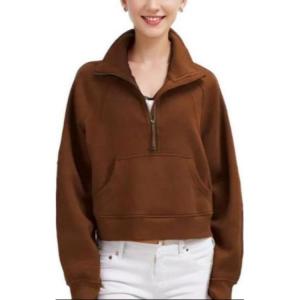 Свитшот серии Scuba для женщин Lululemon, коричневый