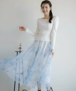 Юбка из тюля, украшенная цветами Noela, цвет Navy