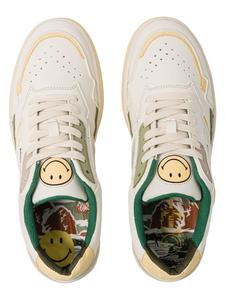 Кроссовки MoEa белого/зеленого цвета MoEa