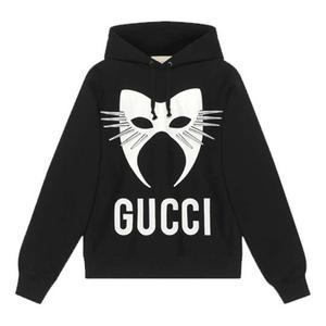 Свитер manifesto oversize sweatshirt 'black' Gucci, черный