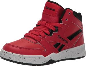 Кроссовки Reebok BB4500 Court для мальчиков (малыши/старшие дети), белый/черный/красный