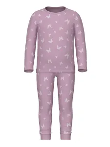 Пижамы Name It "NMFNIGHTSET PINK BUTTERFLY RIB NOOS" (комплект, 2 шт.), цвет Pink Lavender
