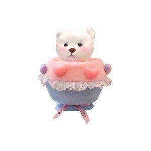 Мягкая игрушка Transforming Bear Bouquet Dolls высотой 30 см BEIKEMIXUE