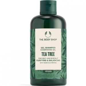 The Body Shop Чайное дерево очищающий и балансирующий шампунь для жирных волос и кожи головы с веганским протеином шелка