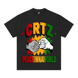 Футболка Corteiz Peaceinnaworld Tee *New Blank*, черный