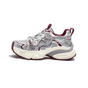 Женские кроссовки с низким и массивным верхом, устойчивые к износу и скольжению CAMEL, Silver Red