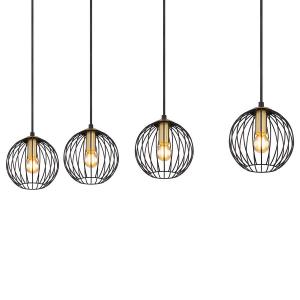 Подвесной светильник Globo Lighting Eusebius II, железо - 4 пламени