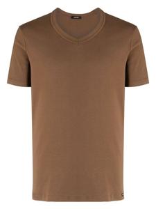 TOM FORD футболка с V-образным вырезом, коричневый