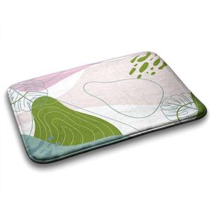 Коврик для ванной Tulup Geometrische Abstraktion, 75x1x75 см, зеленый