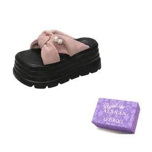 Alxnan Женские тапочки-шлёпанцы розовые, цвет Pink