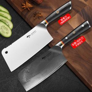 Mad Shark Немецкий тесак из дамасской стали для дома, нож для рубки костей, тяжелый нож для нарезки