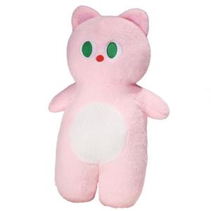 Мягкая игрушка милый котенок плюшевая кукла высота 70см длина 70см Mise, розовый