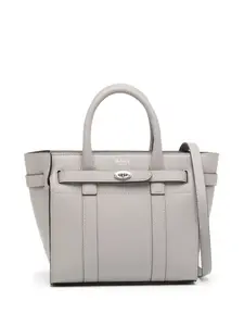 Маленькая сумка Bayswater на молнии Mulberry, серый