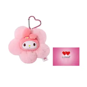 Кулон из плюша E STRONG x Sanrio с цветочным принтом Cinnamoroll Kuromi Hello Kitty My Melody высотой 12 см E-STRONG