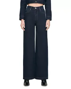 Джинсы с высокой посадкой и широкими штанинами DL 1961 Hepburn в Вентуре Dl1961, синий