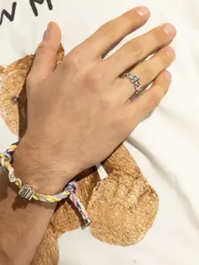 Кольцо с буквами Palm Angels, серебристый