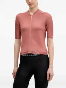 Топ с короткими рукавами на молнии POC, розовый