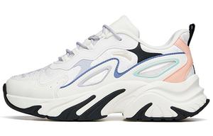 Коллекция беговых кроссовок для женщин с низким верхом цвета слоновой кости, белого/черного/серо-коричневого цвета, оранжевого цвета Anta