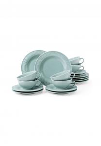 Голубой чайный сервиз Beat glaze на 18 персон Seltmann Weiden