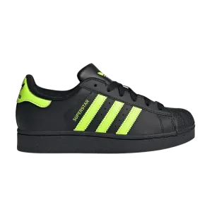 Кроссовки Adidas Superstar 2 J, Core Black Signal Green