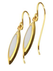 Adeliás Женские серьги из нержавеющей стали в золотом исполнении