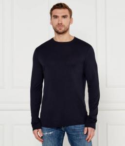 Лонгслив мужской Boss из вискозы и шерсти, синий