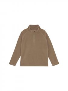 Color Kids Флисовый свитер Troyer COFleece коричневого цвета