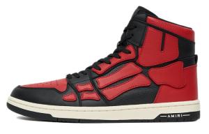 AMIRI Skel Top Hi Black Red White