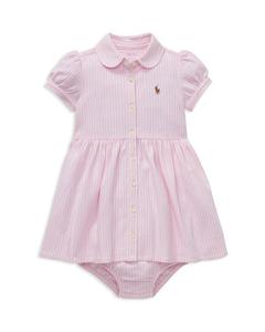 Полосатое оксфордское платье и шаровары для девочек, для малышей Ralph Lauren