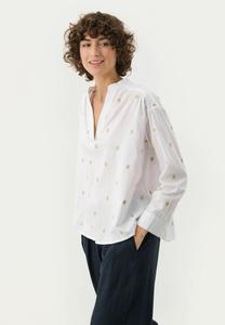 Блуза Part Two Blouse, Bright White Gold Embroidery/White