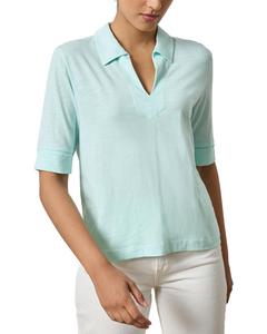 Лила П Футболка с коротким рукавом и воротником Lilla P, синий