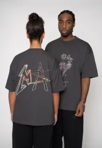 Футболка с принтом в виде эскиза змеи Multiply Apparel, Black Soda Washed