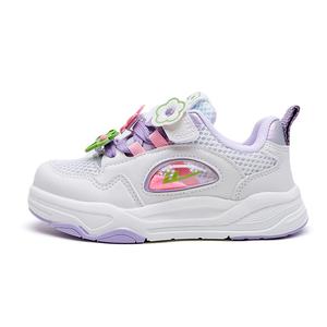 Нескользящие, износостойкие, дышащие низкие детские кроссовки для повседневной носки WARRIOR, бежевый/фиолетовый