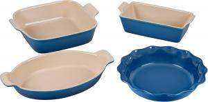 Набор форм для выпечки Le Creuset Stoneware Heritage из керамики, 4 шт, синий