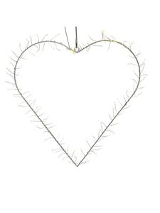 Marelida Светодиодное сердце в форме сердца, высота 40 см, для использования в помещении и на открытом воздухе, белое