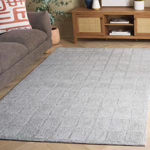 Ковер SAFAVIEH, 183 x 183 см, Genre Collection - Light Green & Grey, ручной работы из шерсти, идеально для гостиной, спальни, столовой (GRE451F)