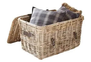 HOFMANN LIVING AND MORE Корзина для хранения "Корзина из ротанга Кубу", которую можно открыть 60х38х40 см, коричневый