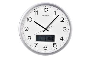 SEIKO Часы Quartz Movement Plastic Wall Clock Unisex White QXL007S