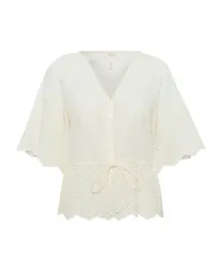 Вышитая блузка с поясом Part Two, белый