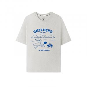 Футболка GODRI Quick Dry Unisex Skechers, светло-heather серый/0248