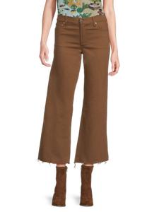 Джинсы прямого кроя Roxie Alice + Olivia, кэмел