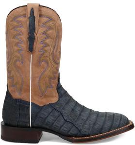 Мужские ботинки Dan Post Leon с вышивкой, квадратный носок, с запряжкой, средняя длина голенища - коричневые