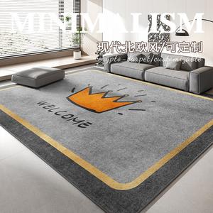 Budis Ковер 160х230 см для гостиной и спальни, Ins Nordic Simple Cream Style, светлый люкс, полное покрытие, Luminous Crown