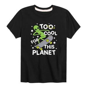 Футболка с изображением инопланетян для мальчиков 8–20 лет «Слишком круто для этой планеты» Licensed Character