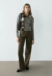 Широкие брюки Massimo Dutti, Khaki