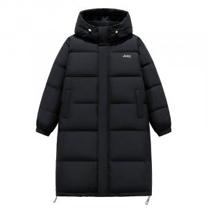 Пуховик унисекс Jeep, черный (90 Fleece, теплый и холодостойкий)