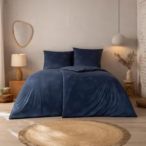 Постельное белье Mako Interlock Jersey Pippa indigo 140x200 см + 70x90 см Estella